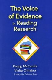 book cover of The voice of evidence in reading research by Peggy McCardle