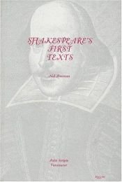 book cover of Shakespeare's First Texts: Folio Scripts by William Shakespeare