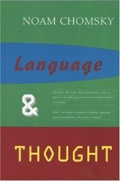 book cover of Language and Thought (Anshen Transdisciplinary Lectureships in Art, Science, and t) by 노암 촘스키