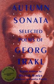 book cover of Autumn sonata by Georg Trakl