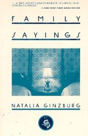 book cover of Family Sayings by Natalia Ginzburg