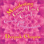 book cover of Manifesting Good Luck Cards: Growth and Enlightenment by Deepak Chopra