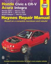 book cover of Honda Civic & CR-V, Acura Integra automotive repair manual by The Nichols/Chilton Editors