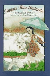 book cover of Binya's blue umbrella by Ruskin Bond