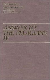 book cover of Answer to the Pelagians I by St. Augustine