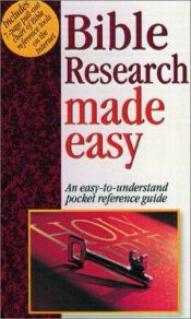 book cover of Bible Research Made Easy by Mark Water