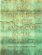 book cover of The breaking of the American social compact by Frances Fox Piven