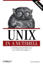 book cover of UNIX in a nutshell by Arnold Robbins