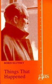 book cover of Things That Happened (Glas, No 19) by Boris Slutsky