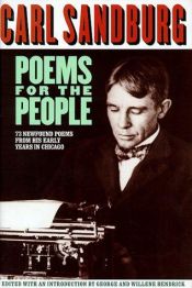 book cover of Poems for the people by Carl Sandburg