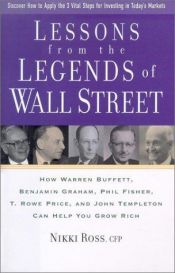 book cover of Lessons from the Legends of Wall Street by Nikki Ross