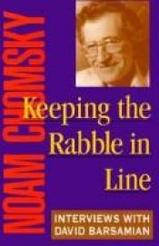 book cover of Keeping the rabble in line by Noam Chomsky