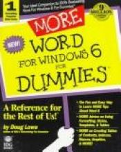 book cover of More word for Windows 6 for dummies by Doug Lowe
