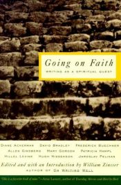 book cover of Going on Faith: Writing As a Spiritual Quest by William Zinsser