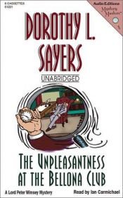 book cover of The Unpleasantness at the Bellona Club by Dorothy L. Sayers