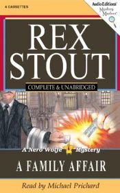 book cover of A Family Affair by Rex Stout