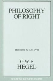 book cover of Philosophy of Right by Georg W. Hegel