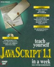book cover of Teach yourself JavaScript 1.1 in a week by Arman Danesh