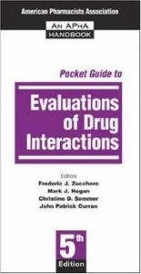 book cover of Pocket Guide to Evaluation of Drug Interactions by Frederic J. Zucchero