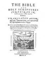 book cover of 1560 Geneva Bible by William Whittingham