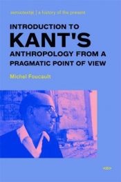 book cover of Introduction to Kant's Anthropology by ミシェル・フーコー