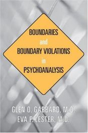 book cover of boundaries and boundary violations In psychoanalysis by Glen O. Gabbard