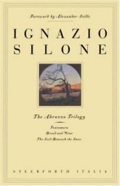 book cover of The Abruzzo trilogy by Ignazio Silone