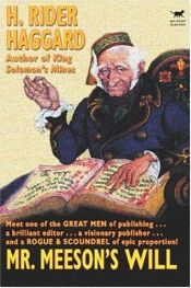 book cover of Mr. Meeson's will by הנרי ריידר הגרד