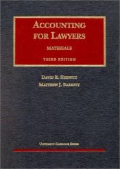 book cover of Materials on Accounting for Lawyers (Ahrq Publication,) by David R. Herwitz