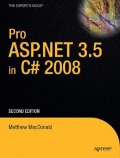 book cover of Pro ASP.NET 3.5 in C♯ 2008 by Matthew MacDonald