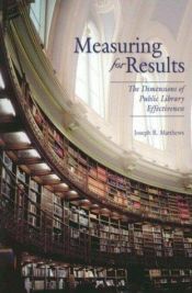 book cover of Measuring for Results: The Dimensions of Public Library Effectiveness by Joseph R. Matthews