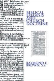 book cover of Biblical Exegesis and Church Doctrine by Raymond E. Brown