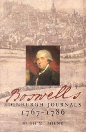 book cover of Boswell's Edinburgh Journals 1767-1786 by James Boswell