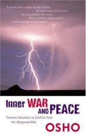 book cover of Guerra y paz interiores: Comentarios a la Bhagavad-gita by Osho