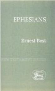 book cover of Ephesians by Ernest Best