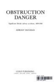 book cover of Obstruction Danger by Adrian Vaughan