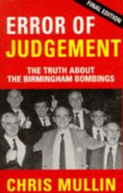 book cover of Error of judgement by Chris Mullin