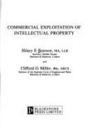 book cover of Commercial Exploitation of Intellectual Property by Hilary E. Pearson