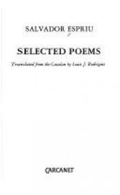 book cover of Selected poems of Salvador Espriu by Salvador Espriu