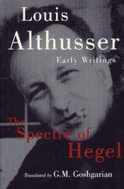 book cover of The spectre of Hegel by Louis Althusser