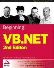 book cover of Beginning VB.NET by Jonathan Crossland