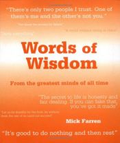 book cover of Words of Wisdom by Mick Farren