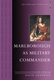 book cover of Marlborough as military commander by David G. Chandler