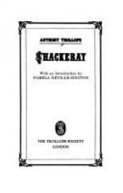 book cover of Thackeray, (English men of letters) by Anthony Trollope