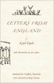 book cover of Letters from England by Karel Capek