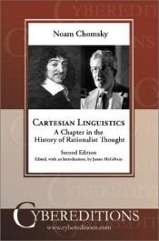 book cover of Lingüística cartesiana : un capítulo de la historia del pensamiento racionalista by Noam Chomsky