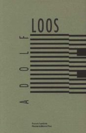 book cover of Adolf Loos by Panayotis Tournikiotis