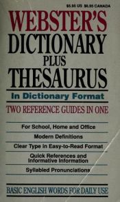 book cover of Webster's Dictionary & Thesauraus by Webster