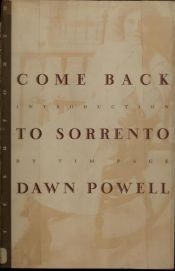 book cover of Come Back to Sorrento by Dawn Powell