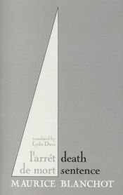 book cover of La Sentencia de Muerte by Maurice Blanchot